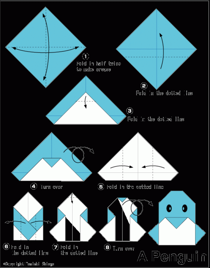 картинки оригами пошаговая инструкция - фото 10